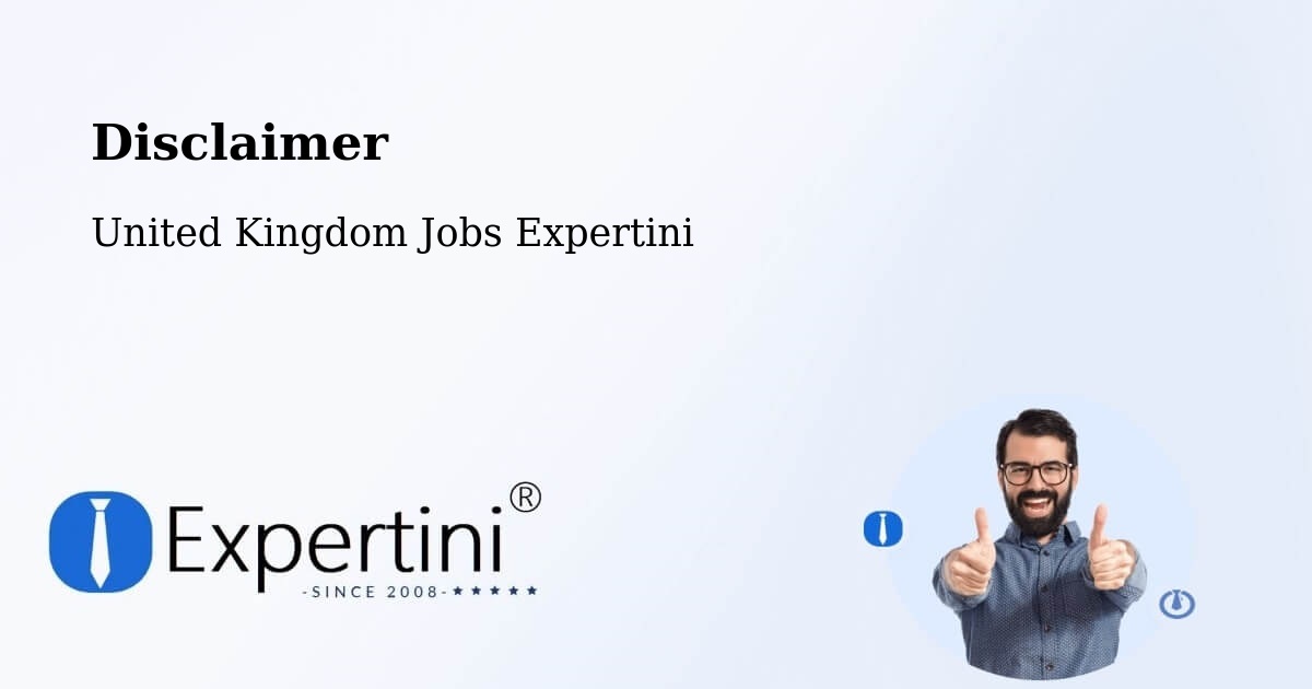 Disclaimer – Heathfield - United Kingdom Jobs Expertini